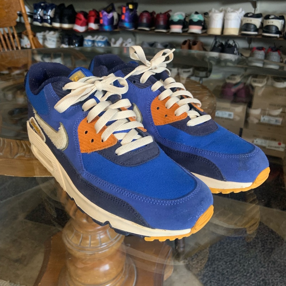 Men’s 10.5 (44.5) Nike Air Max 90 Premium SE ‘Game Royal Light Cream’